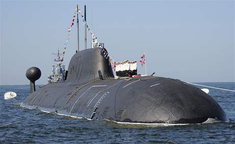 Ruská jaderná ponorka - ilustraní foto