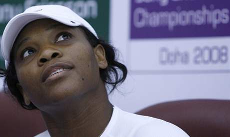 Serena Williamsová na Turnaji mistry pedasn koní. Oznámila to na tiskové konferenci.