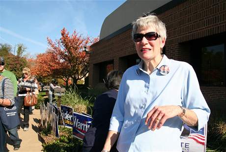 Pat Levinsová je dobrovolnicí v kampani Baracka Obamy.
