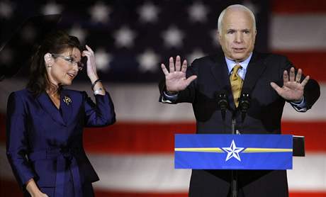 Nespn kandidt John McCain a Sarah Palinov.