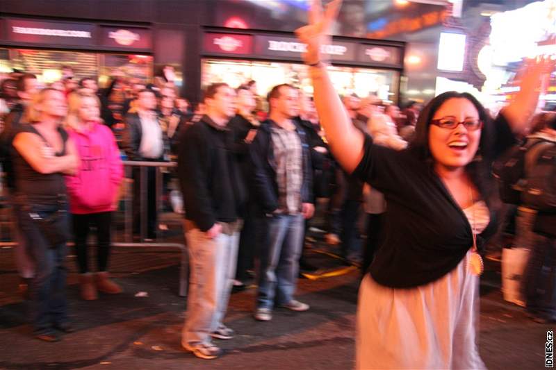 Voliči na Times Square