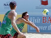 Michal Bíza a Pavel Rotrekl (u míe)