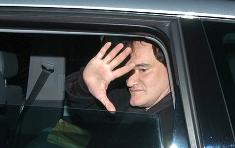 Z natáení filmu Inglourious Basterds - Quentin Tarantino