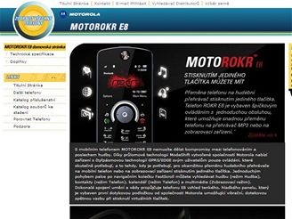 Internetov strnky Motorola