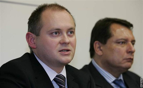 Michal Haek a Jií Paroubek na jednání v Brn