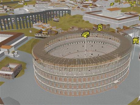 Google Earth 4.3 - Řím v 3D