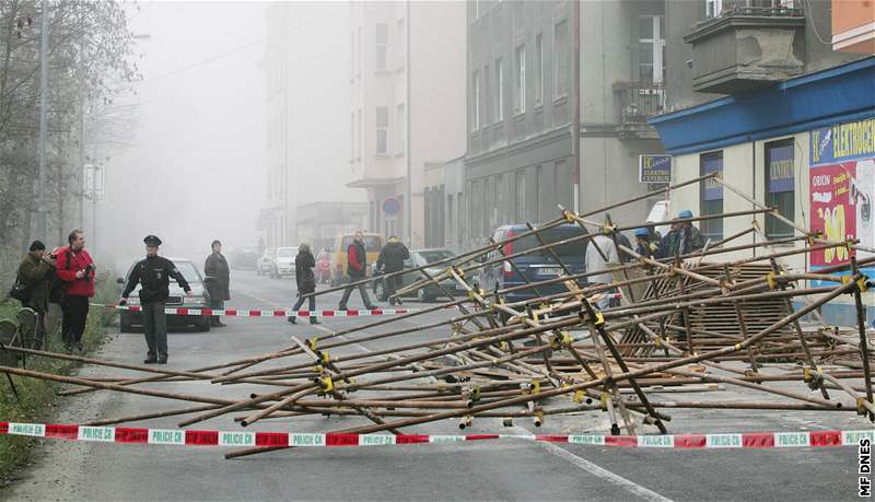 Spadlé leení na Vítzné ulici v Karlových Varech