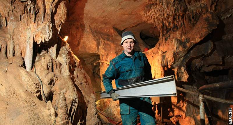 Oprava jeskyn Balcarka v Moravském krasu