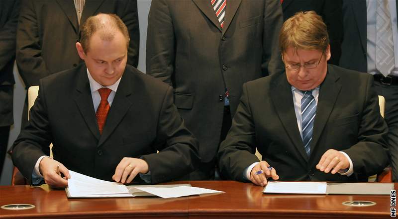 Podpis koaliní smlouvy v Jihomoravském kraji