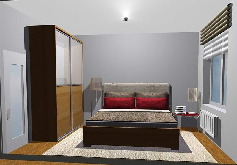 Obývací pokoj s lonicí: druhá varianta