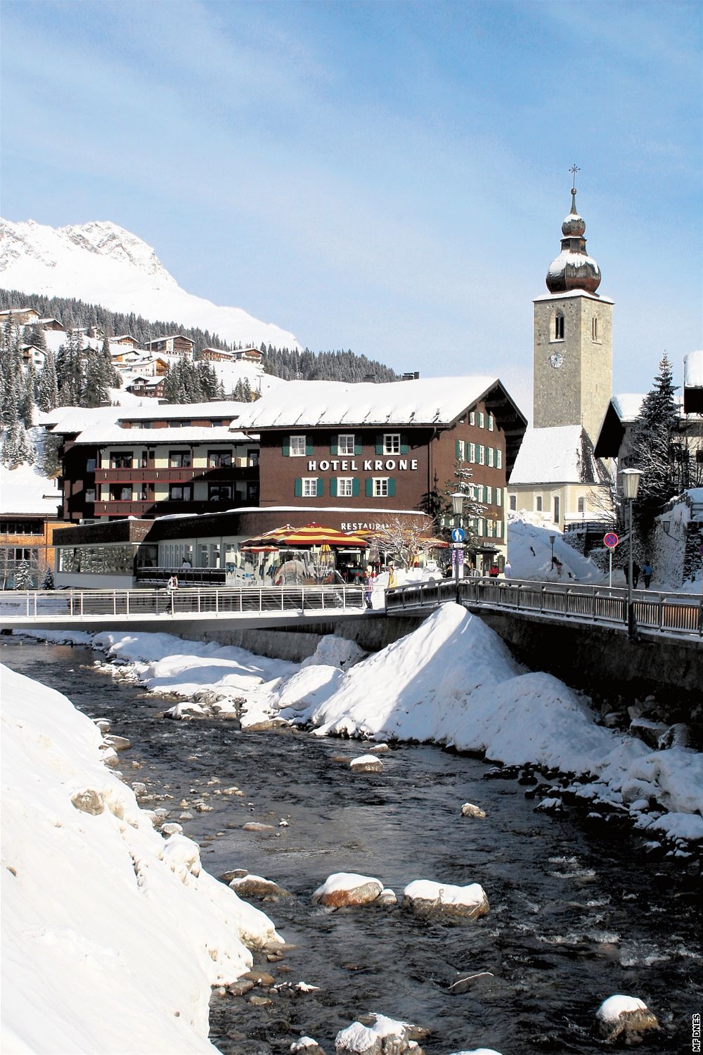 Malebný Lech am Arlberg byl v roce 2004 vyhláen jako nejhezí evropská vesnice