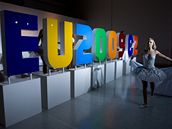 Baletky a logo �eského p�edsednictví EU, 12. listopadu 2008