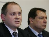 Michal Haek a Jií Paroubek na jednání v Brn
