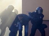 Stet pravicových radikál s policií v Litvínov