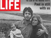 Paul McCartney s manelkou Lindou na titulní stránce magazínu Life z roku 1969