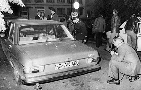 Auto, ve kterém policie objevila tlo zavradného Hanse Martina Schleyera. Za jeho únos a smrt dostal Wisniewski doivotí