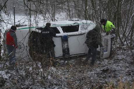 Nehoda policistky v Libchov na Mlnicku (22.11.2008)