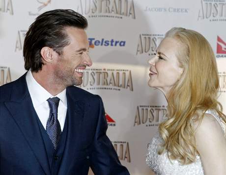 Hugh Jackman a Nicole Kidmanov pi pedstaven filmu Austrlie