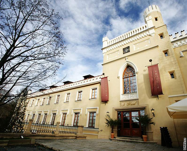 Hotel Chateau St. Havel. Dnení zámeckou podobu objekt získal a v 19. století