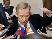 Václav Havel na premiée slovenského Odcházení
