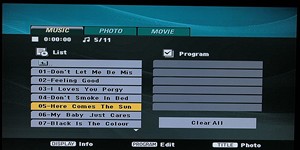 SCREEN - MP3 menu (JVC)