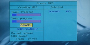 SCREEN - MP3 rip progress (Philips)