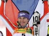 �árka Záhrobská slaví své první vít�zství v závod� Sv�tového poháru v Aspenu