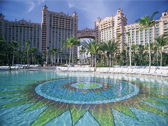 Luxusní hotel Atlantis Bahamy na ostrově Paradise na Bahamách