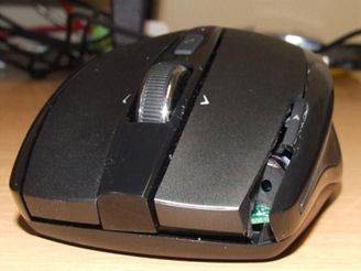 Myš s laserovým ukazovátkem