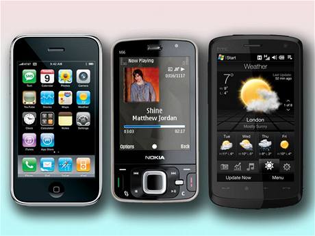 iPhone 3G - Nokia N96 - HTC Touch HD
