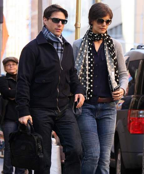 Katie Holmesov s manelem Tomem Cruisem