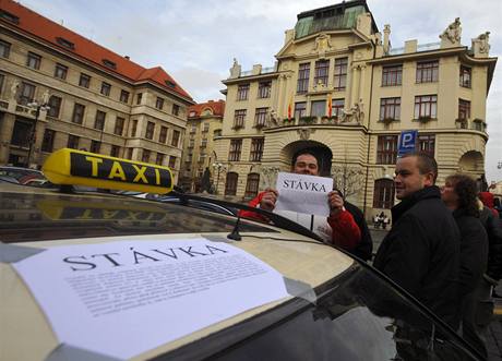 Taxikám se nelíbí systém stanovi, který zavedl magistrát hlavního msta. (5.12.2008)