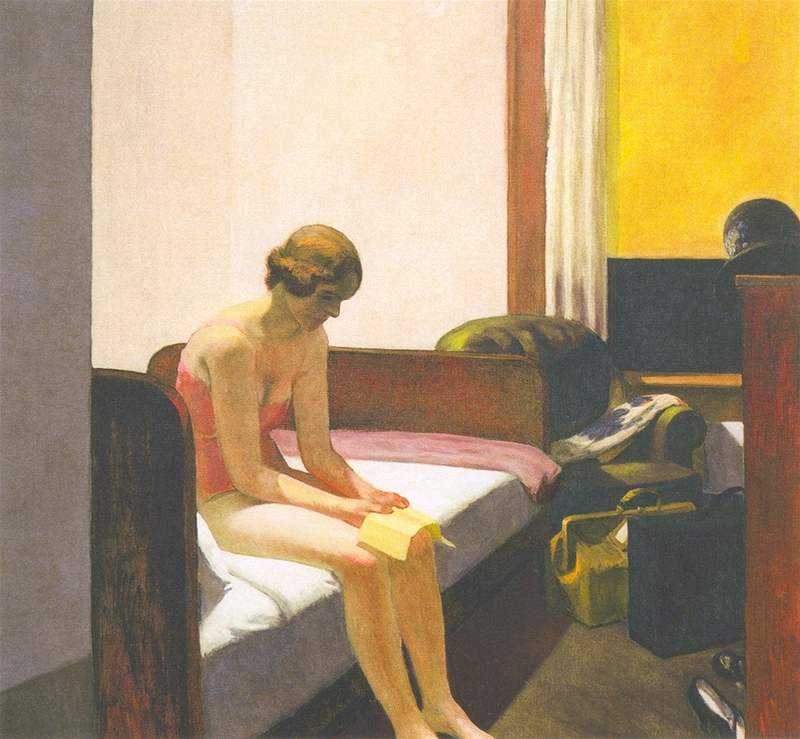 Edward Hopper: Hotelový pokoj (1931)