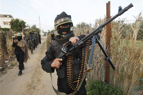 Ozbrojenci Hamásu poblí hranice s pásma Gazy (19. prosinec 2008)