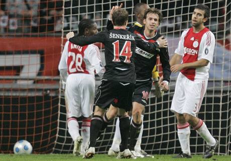 Ajax - Slavia, enkeík a Jarolím slaví druhý gól