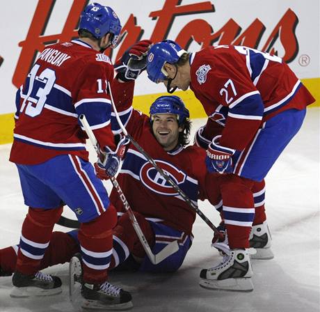 Veterán Robert Lang odehrál jeden ze svých nejlepích zápas za Montreal.