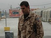 David Kostelecký na základn v Afghánistánu