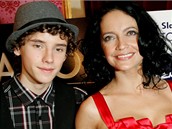 esk slavk 2008 - Lucie Bl se synem Filipem