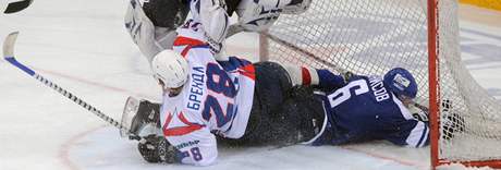 Pavel Brendl (na archivním snímku dole) se gólov prosadil v utkání KHL proti Kazani.