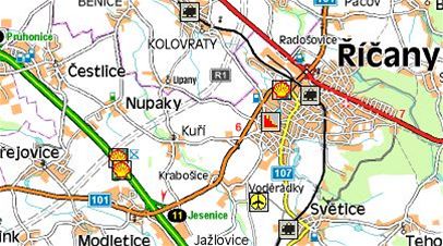 modletice u prahy mapa Při nehodě na Milevsku zemřel řidič fordu, u Prahy oživovali  modletice u prahy mapa