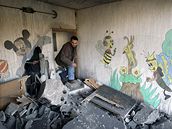 Dtská klinika v Gaze po náletu