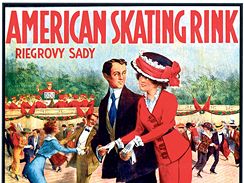 Antonn Brunner: American Skating Ring, Riegrovy sady, 1900, plakt