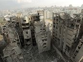 Následky noních nálet izraelských stíhaek v pásmu Gaza (30. prosinec 2008)