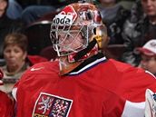 Dominik Furch v utkání s N�meckem, v n�m� vychytal nulu.