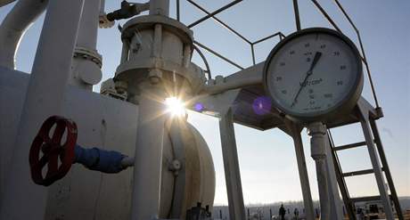 Objem dodávek v plynovodu pro Ukrajinu klesl na nulu. Ilustraní foto