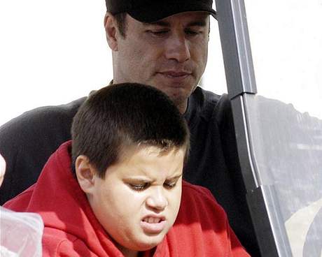 John Travolta se synem Jettem 