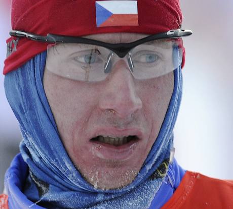 Luká Bauer po závod na 20 km ve Val di Fiemme