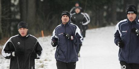 Zimní výbh eskobudjovických fotbalist.