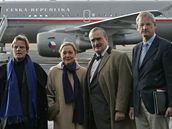 Delegace EU v ele s karlem Schwarzenbergem odlétá na Blízký východ (4. ledna 2009)