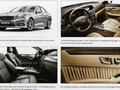 Katalog nového Mercedesu E